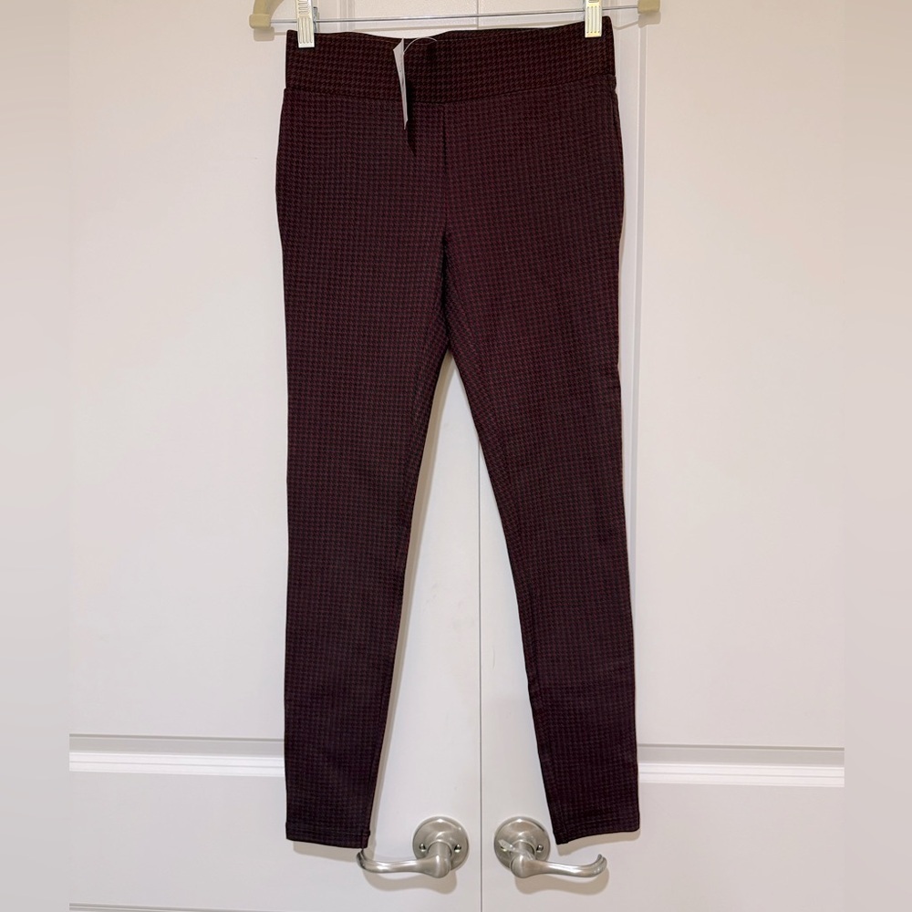 NWT Loft leggings SZ XS Black and Maroon